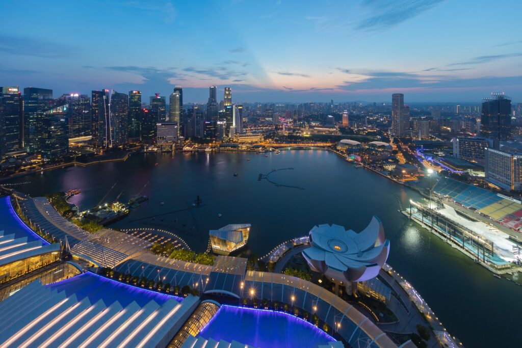 Pusat bandar Singapura, foto arkib 2018.