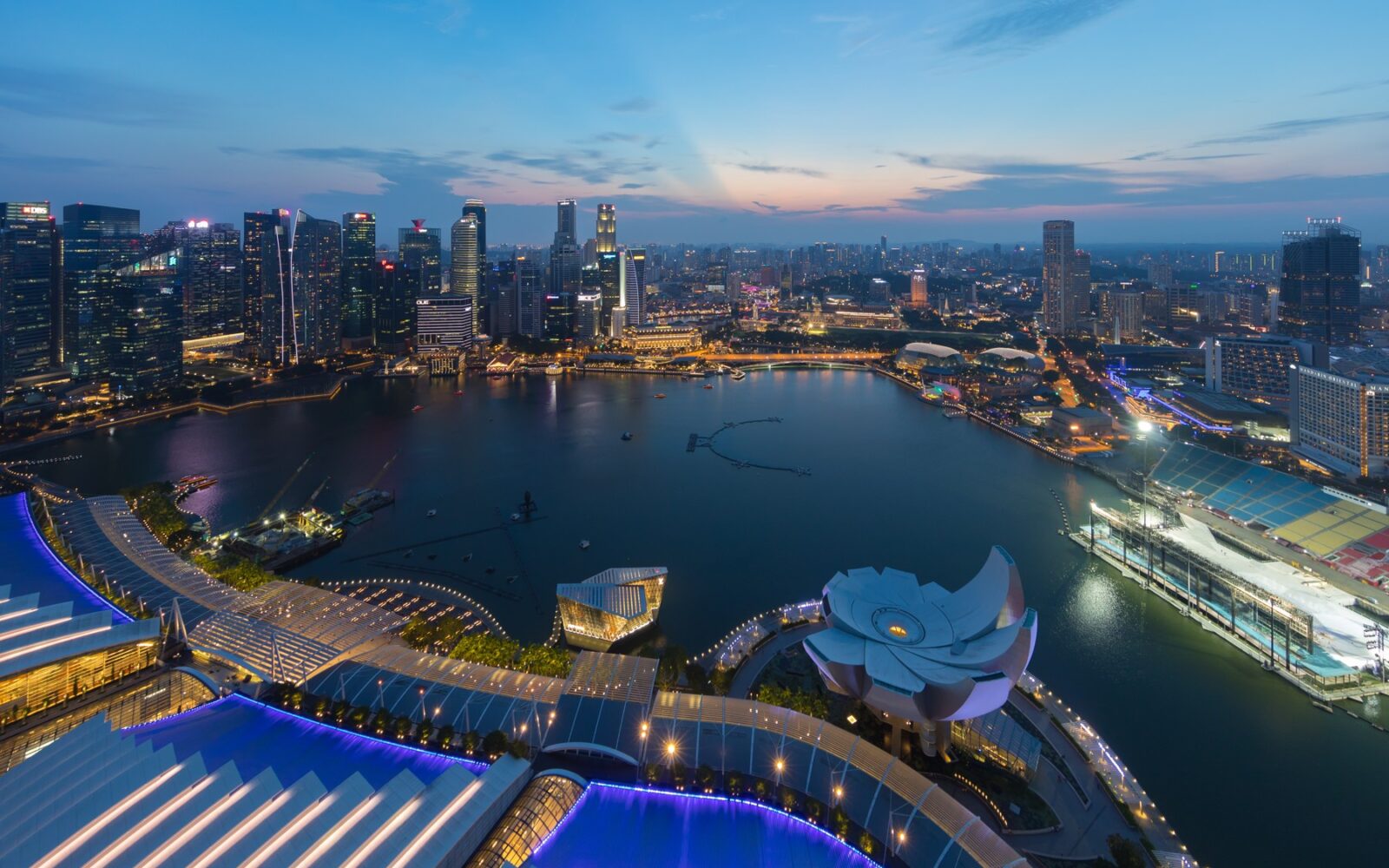 Pusat bandar Singapura, foto arkib 2018.