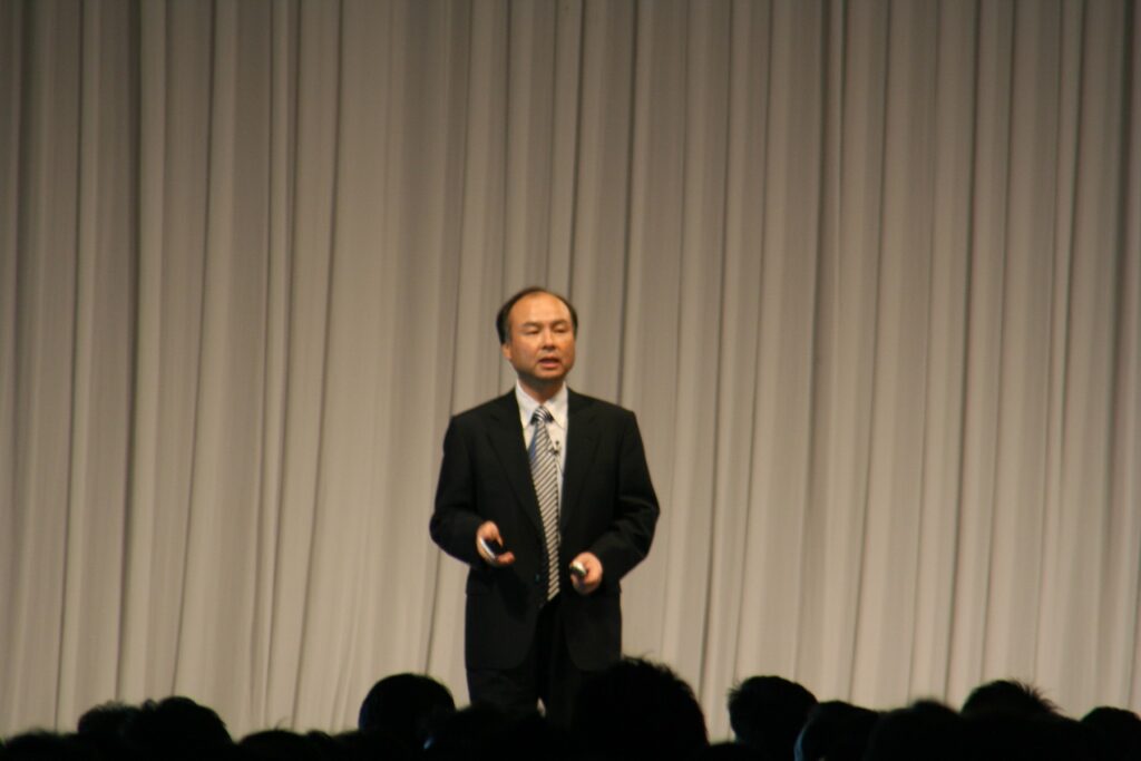 Masayoshi Son di SoftBank Mobile Summit 2008. Foto arkib, bukan foto pengumuman pelaburan Malaysia.